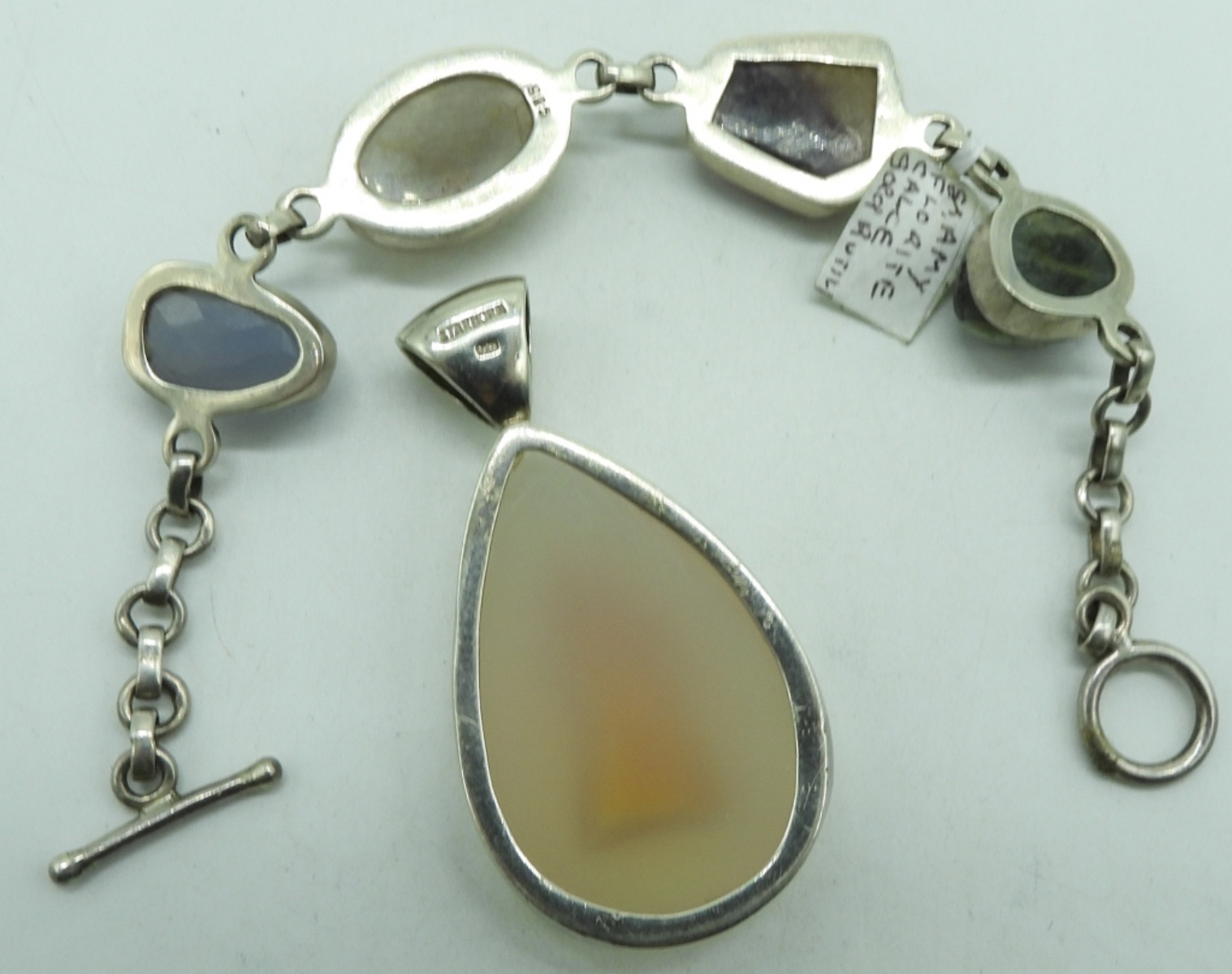 Multi Gemstone 925 Bracelet & Pendant