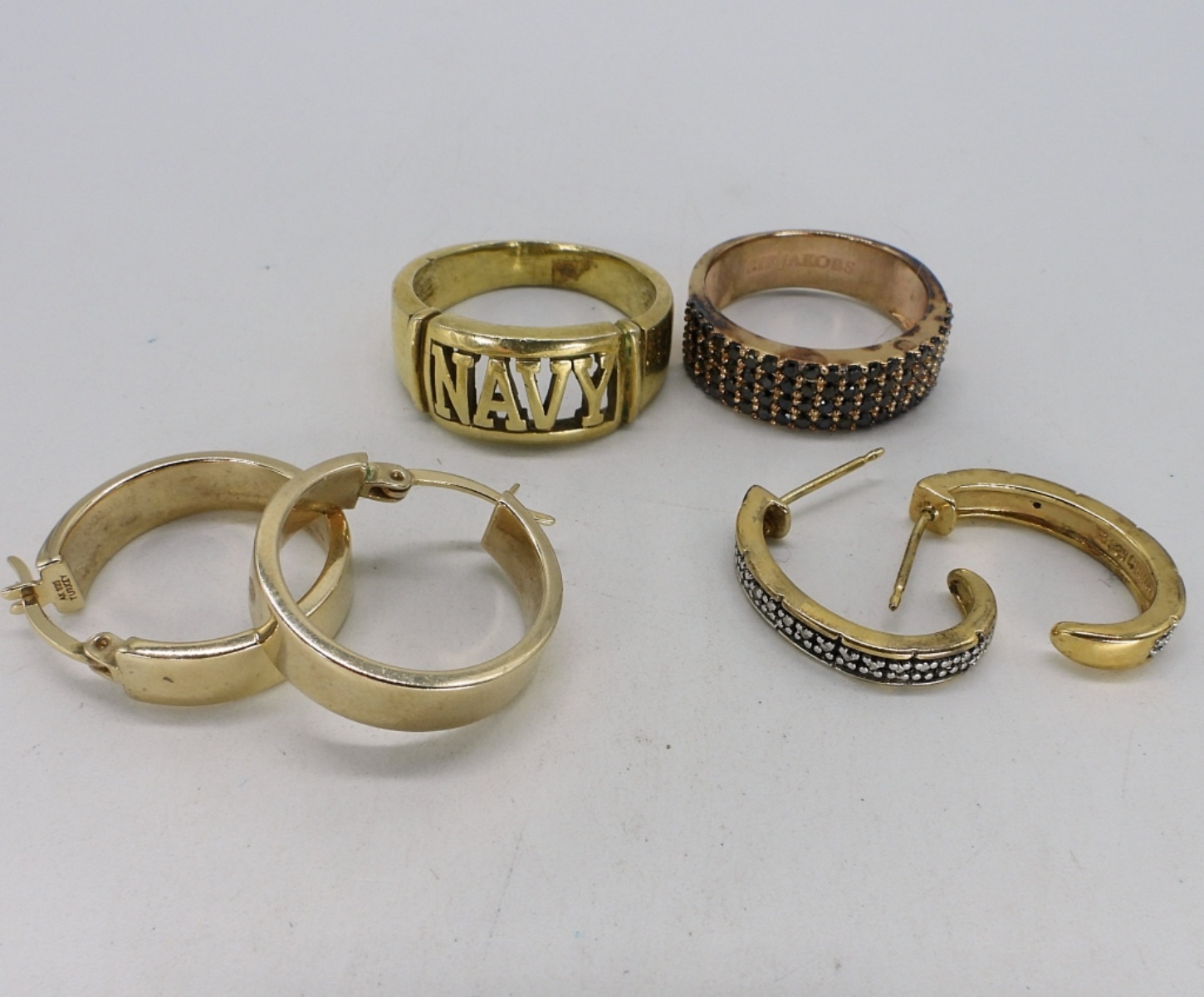 Sif Jakobs & Navy Gold Tone 925 Rings