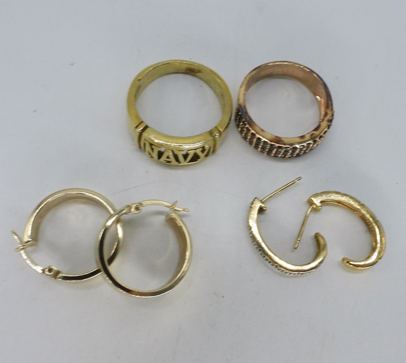 Sif Jakobs & Navy Gold Tone 925 Rings