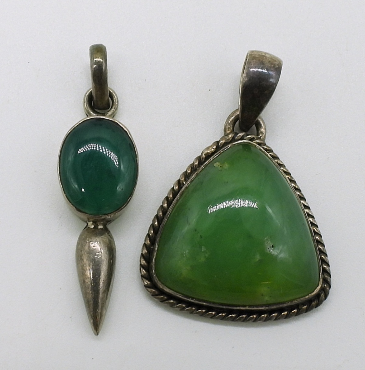 Green Onyx, Jade 925 Pendants & Earrings