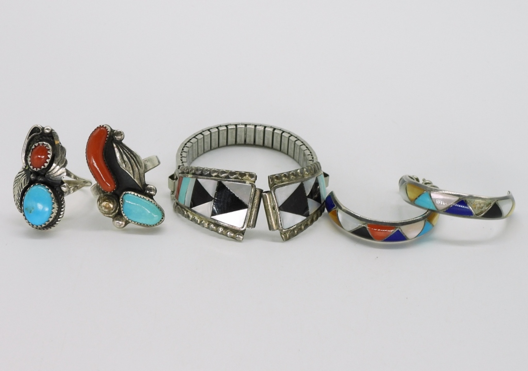 Native American Zuni Style - Four Pieces