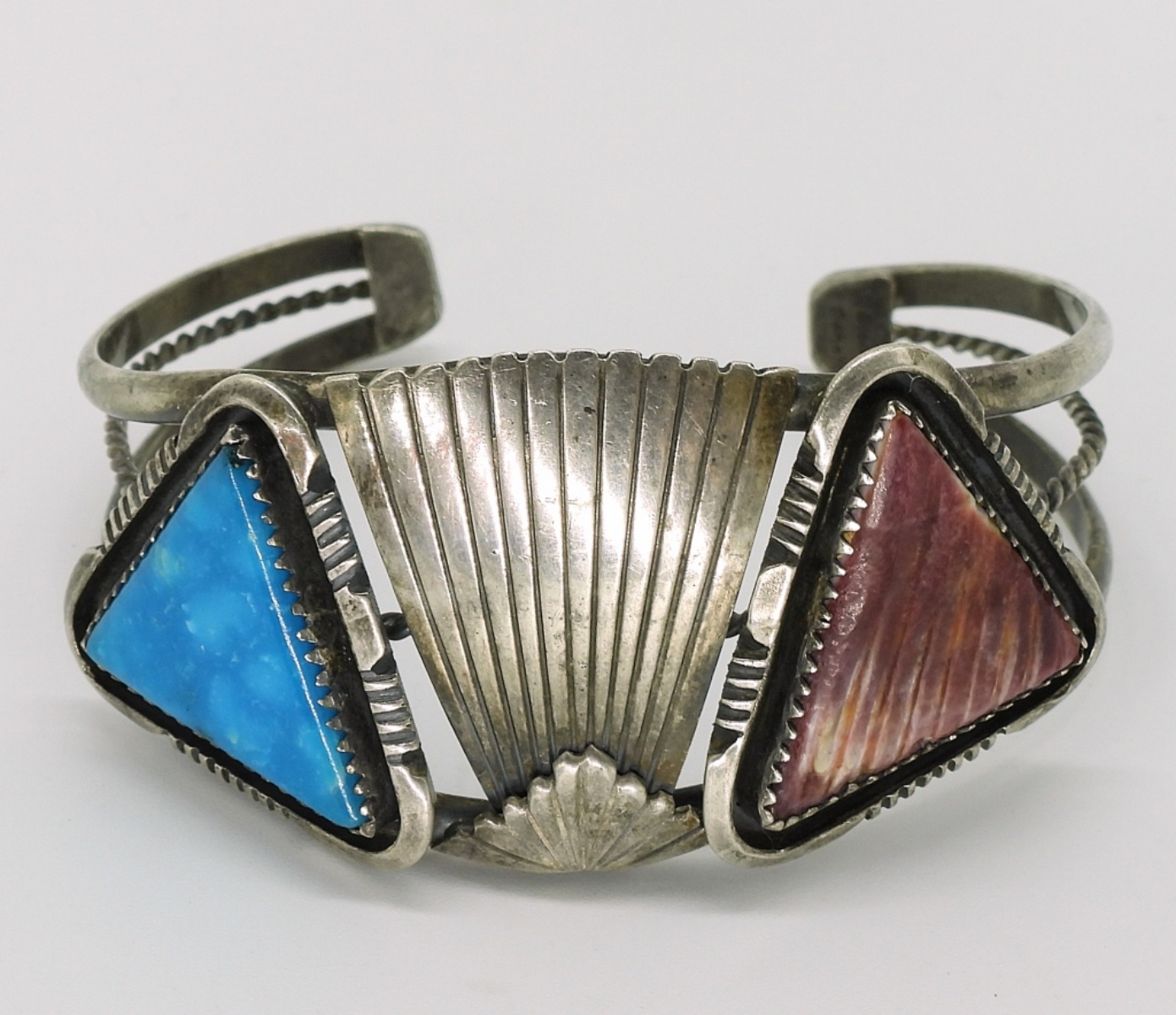 Denetdale Navajo Spiny Oyster Cuff Bracelet