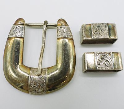 Max Lang "The Crockett" Belt Buckle & More. Max Lang "The Crockett" belt buckle and belt loops. 