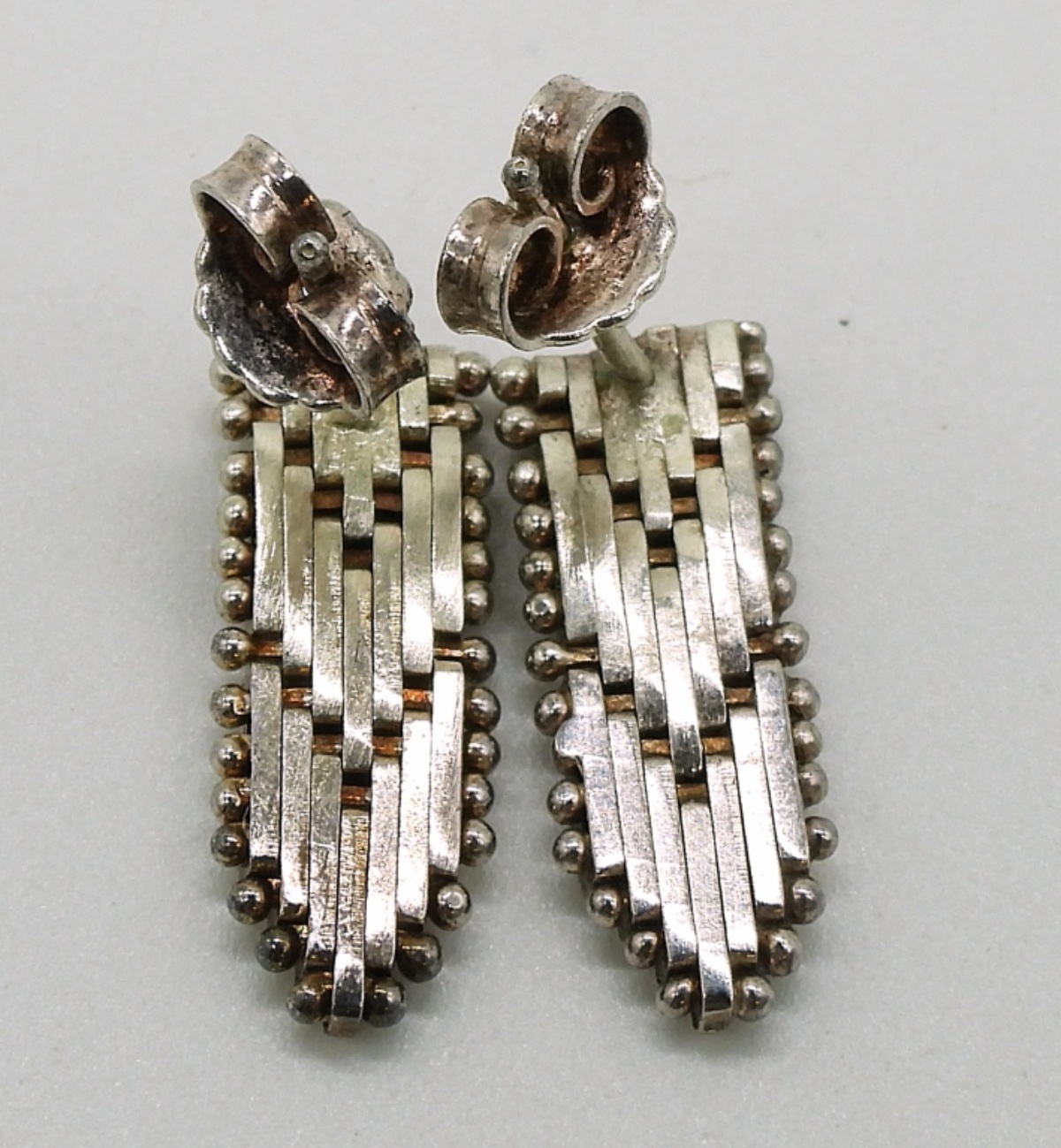 Milor Panther Riccio Chevron Bracelet & Earrings