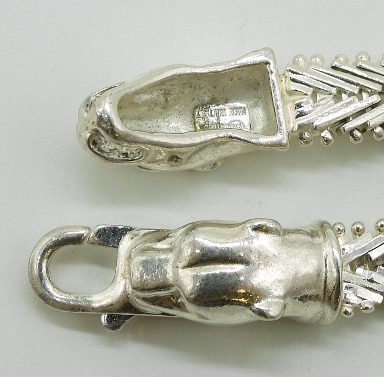 Milor Panther Riccio Chevron Bracelet & Earrings