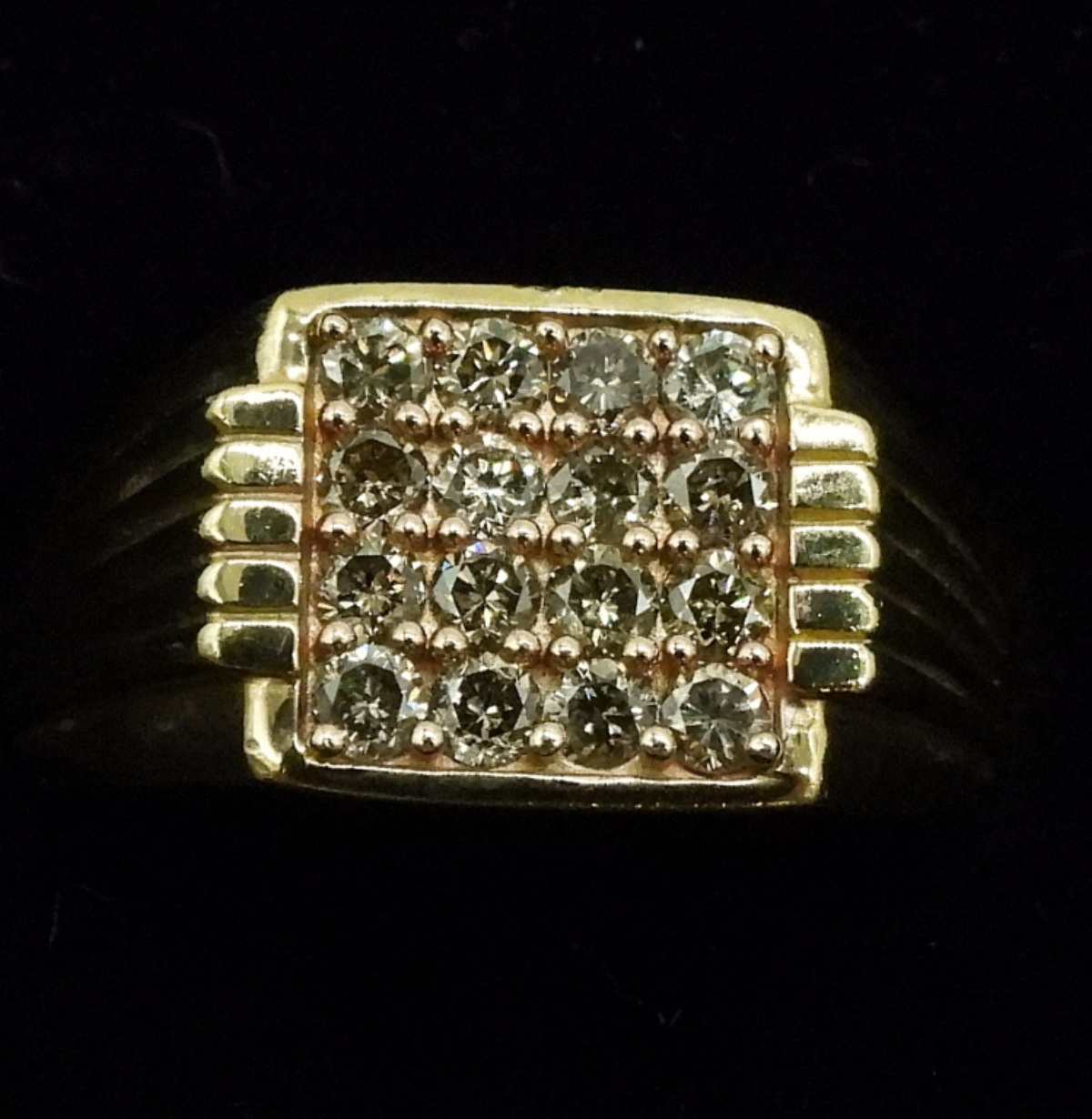 6 Gold Tone 925 Moissanite & Diamond Rings