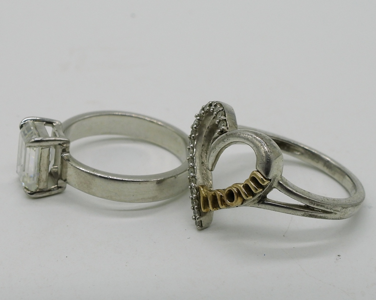 Diamond & Moissanite Sterling Lot