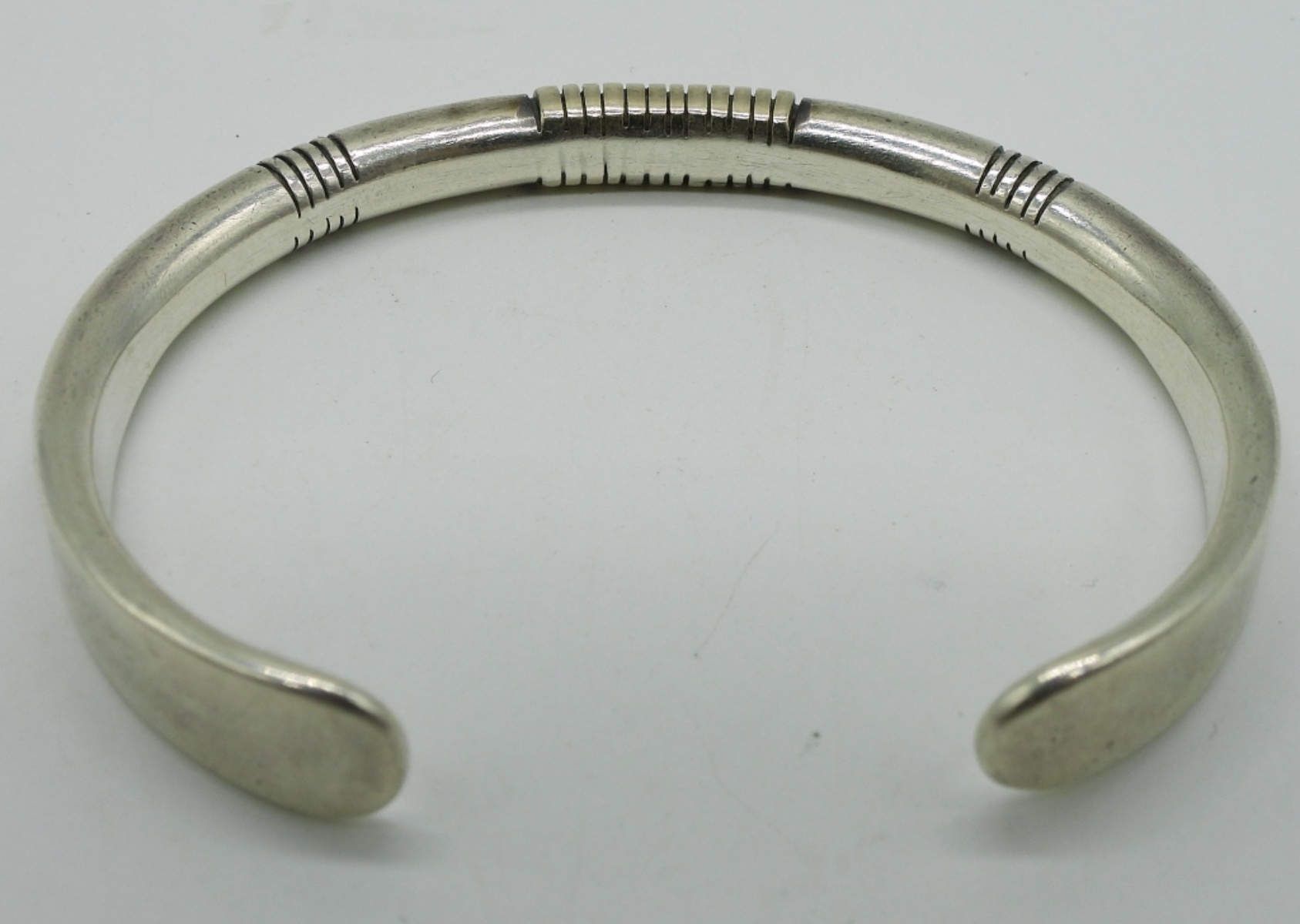 Nez Navajo Sterling & 14k Cuff Bracelet