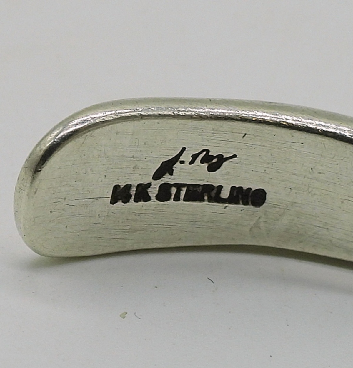 Nez Navajo Sterling & 14k Cuff Bracelet