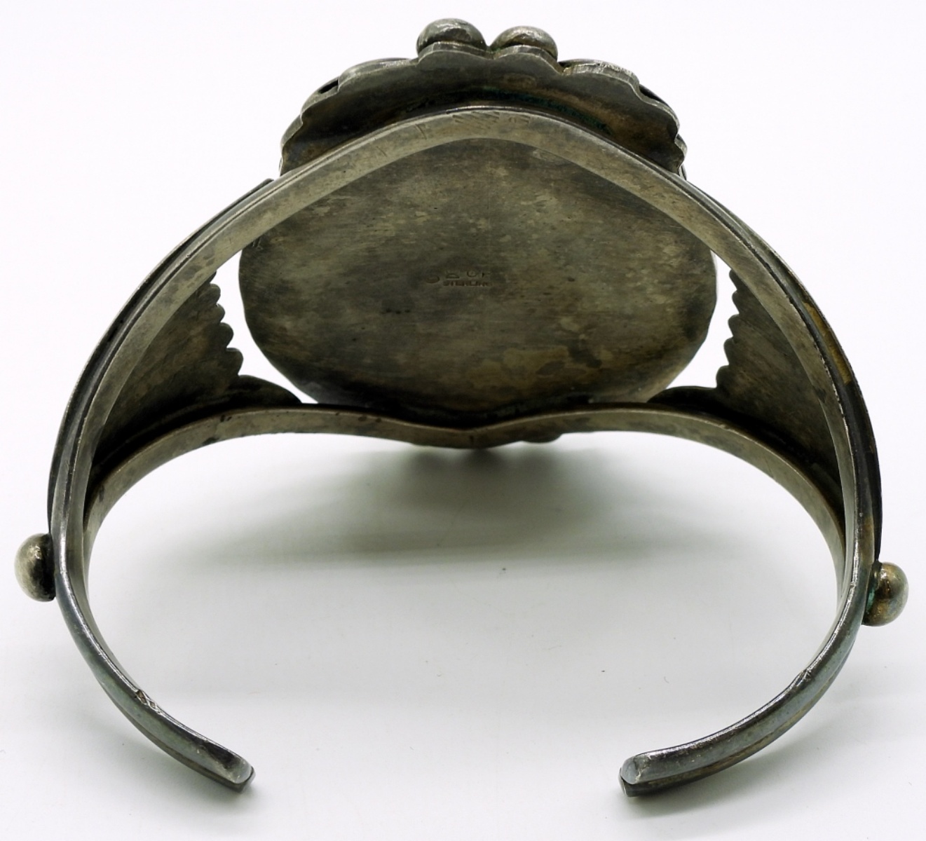 Malachite Sterling, Navajo Cuff Bracelet