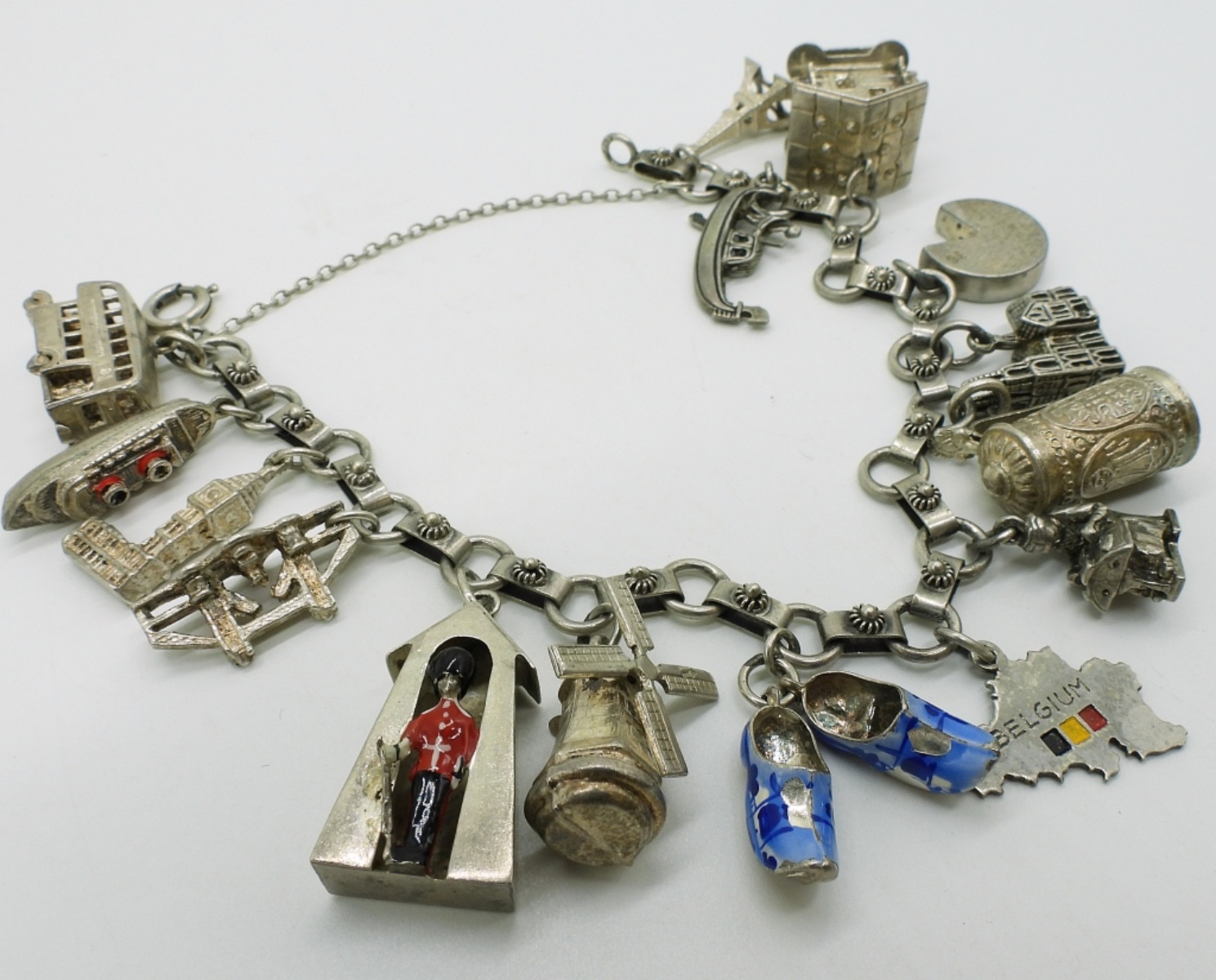 800 & 900 Silver Charm Bracelet