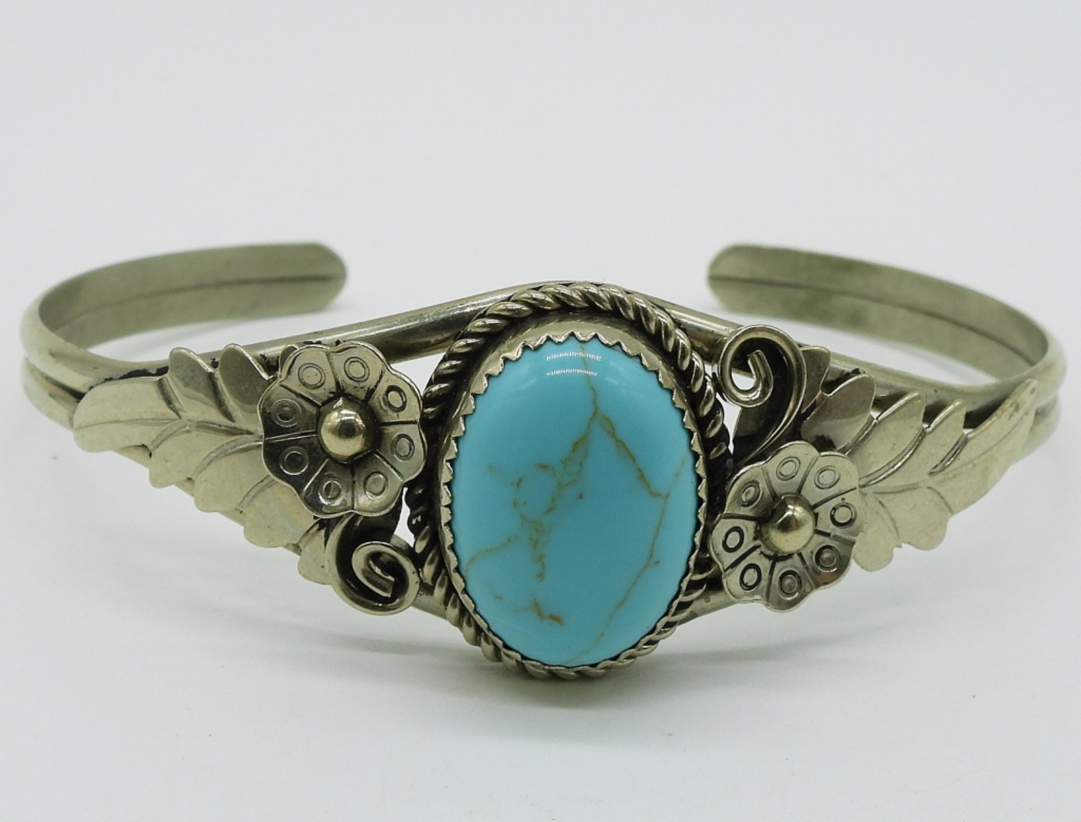 MKM Navajo Turquoise 925 Cuff Bracelet