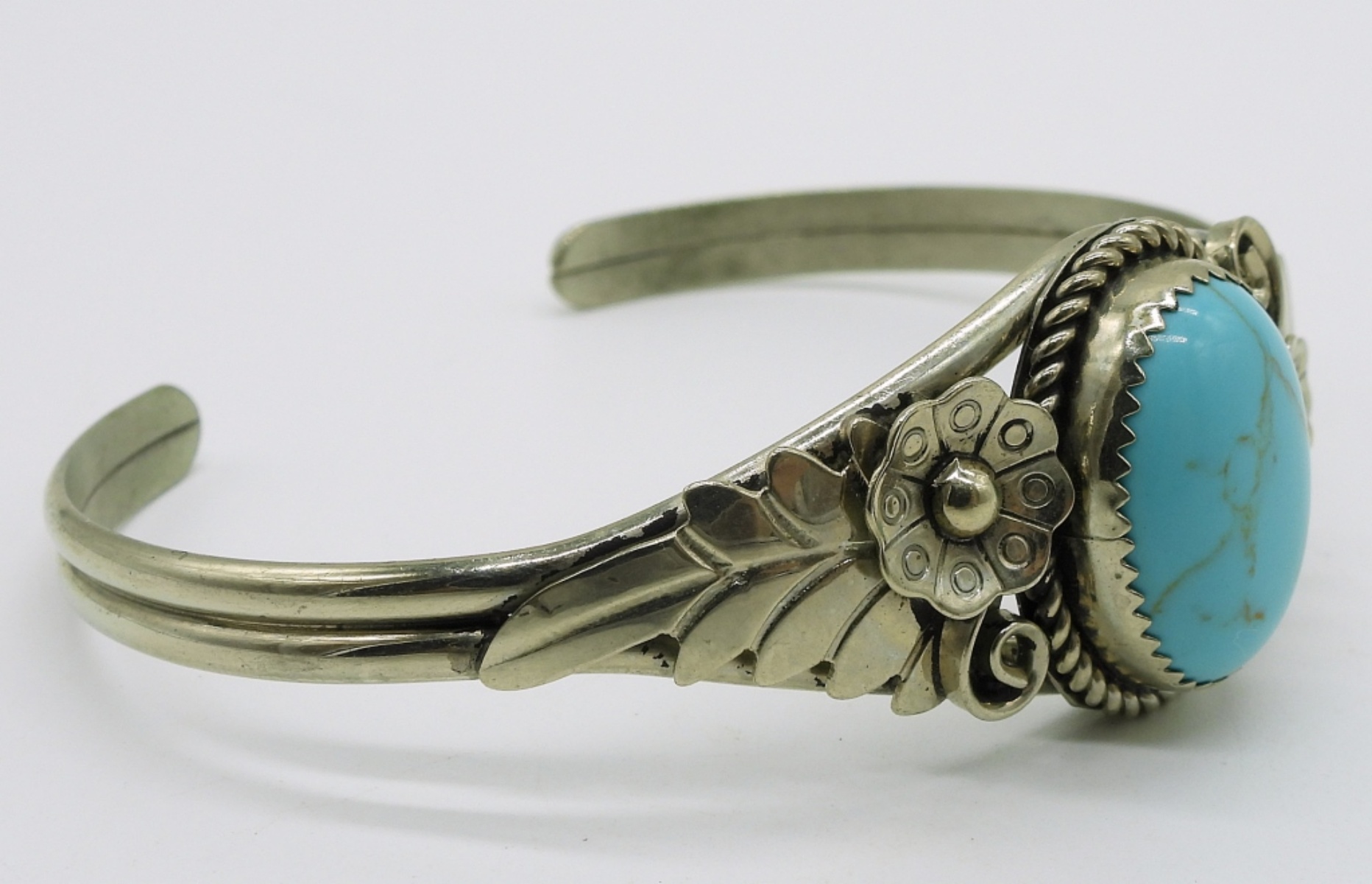 MKM Navajo Turquoise 925 Cuff Bracelet