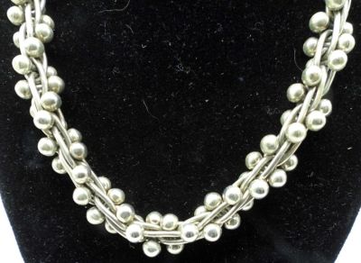 VINTAGE MEXICO 925 CHOKER. 70.8DWT, 16IN LENGTH, TOGGLE CLASP, STAMPED MEXICO 925 ON CLASP
