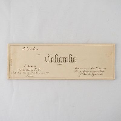 Livro "Modelos de Caligrafia para o Ensino da Letra Francesa", por J. Vaz de Figueiredo. Livro 