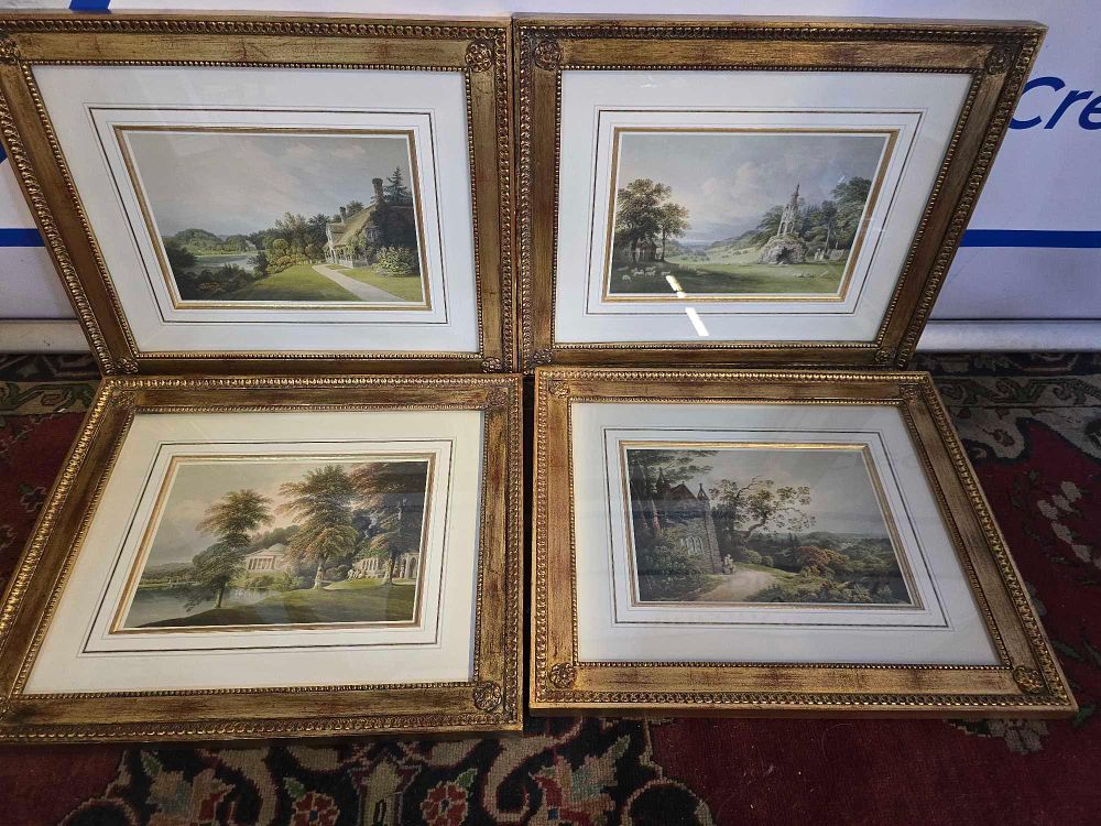Lot 333: * This set of four framed and glazed prints