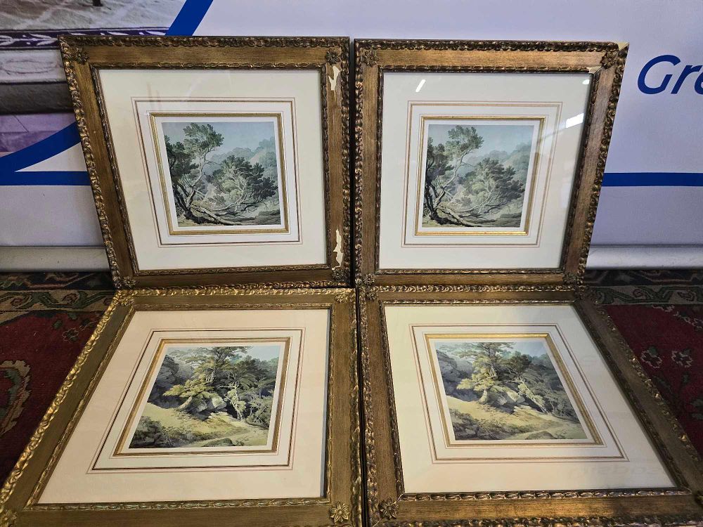 Lot 341: * A set of 4 landscapes Hampstead Heath, London, c
