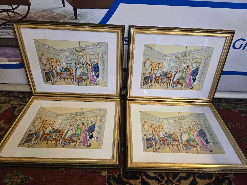 Lot 363: * A set of 4 Prints In