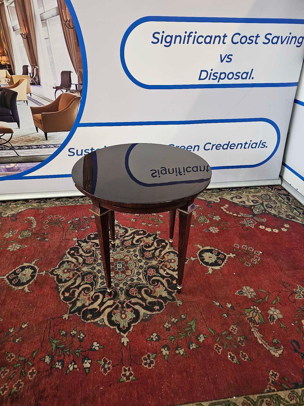 Lot 377: * Jonathan Charles Round Calista Side Table Enhance your space with the Jonathan Charles Round