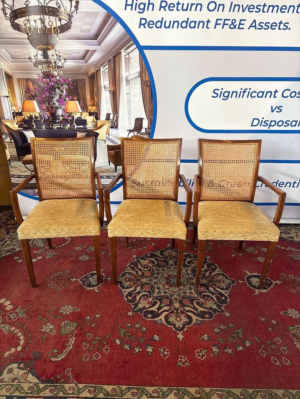 Lot 489: * A set of 3 sophisticated armchairs