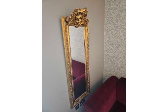 Lot 509: * A sophisticated Louis Philippe Style Full Height Dress Mirror