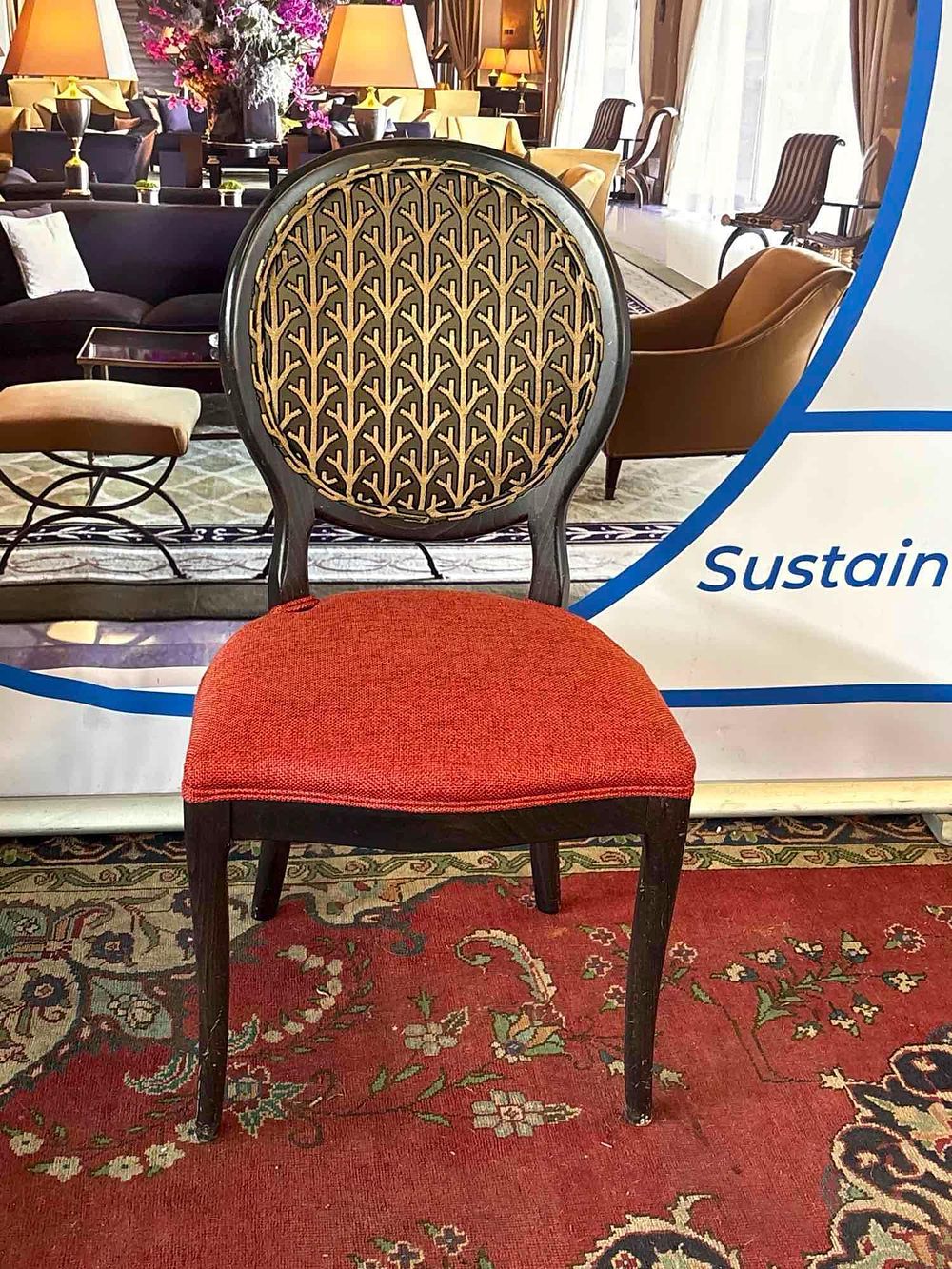 Lot 583: * A set of eight exquisite Modonutti SRL Italian side chairs