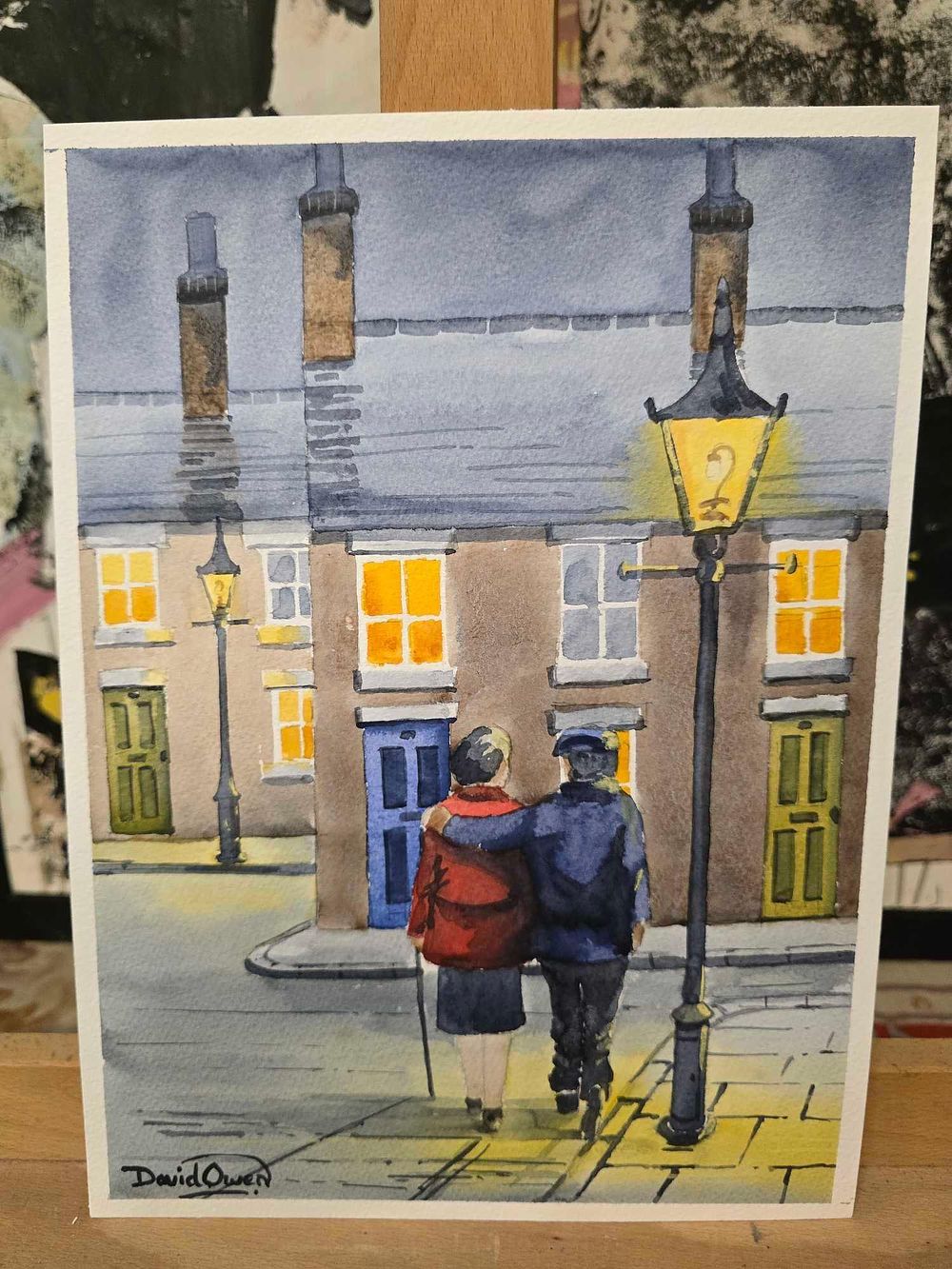 Lot 721: * David Owen British Home soon pet 2014 oil on canvas 30 x 40cm ( Ref 232)