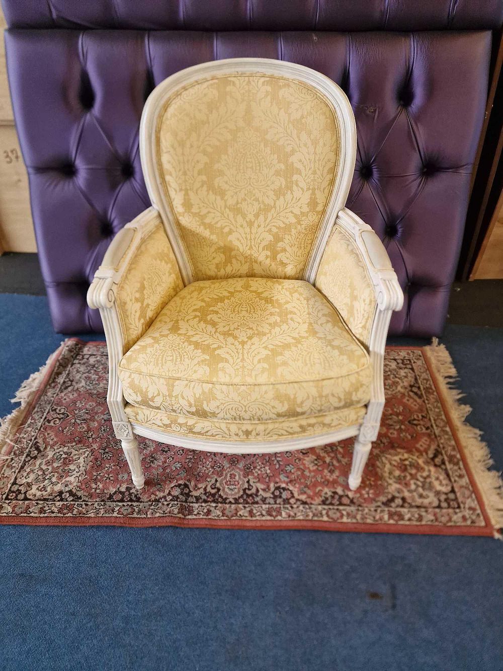 Lot 161: * Louis XVI style bergère is a stunning example of classic French design