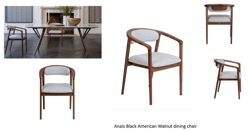 Lot 192: * A set of four Anais oak framed upholstered dining chairs, Heals ex-floor models