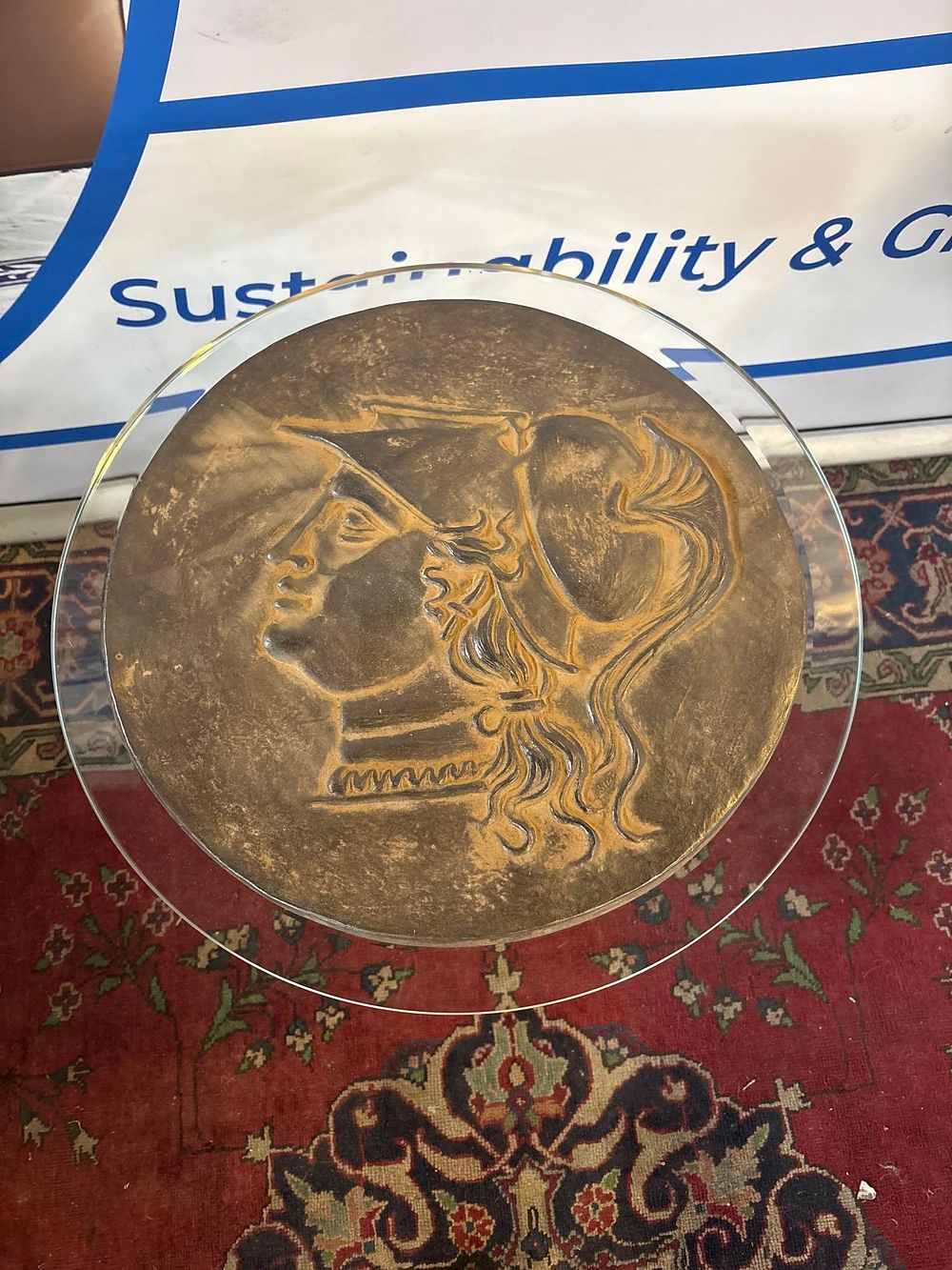 Lot 197: * A striking bronzed resin decorative wall accessory
