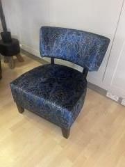 Lot 312: * Luca Chair - Upholstered in fabric by Art of the Loom from the Pen of Laurence Llewelyn Bowen