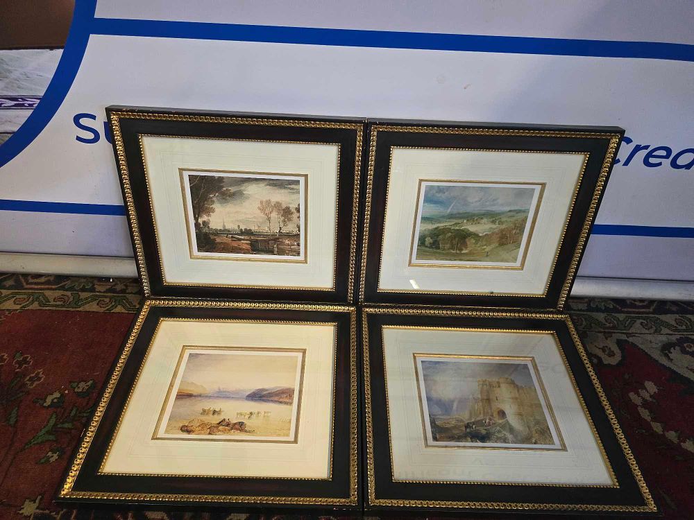 Lot 252: * A set of 4 x framed landscapes are reproductions after original works by the celebrated British