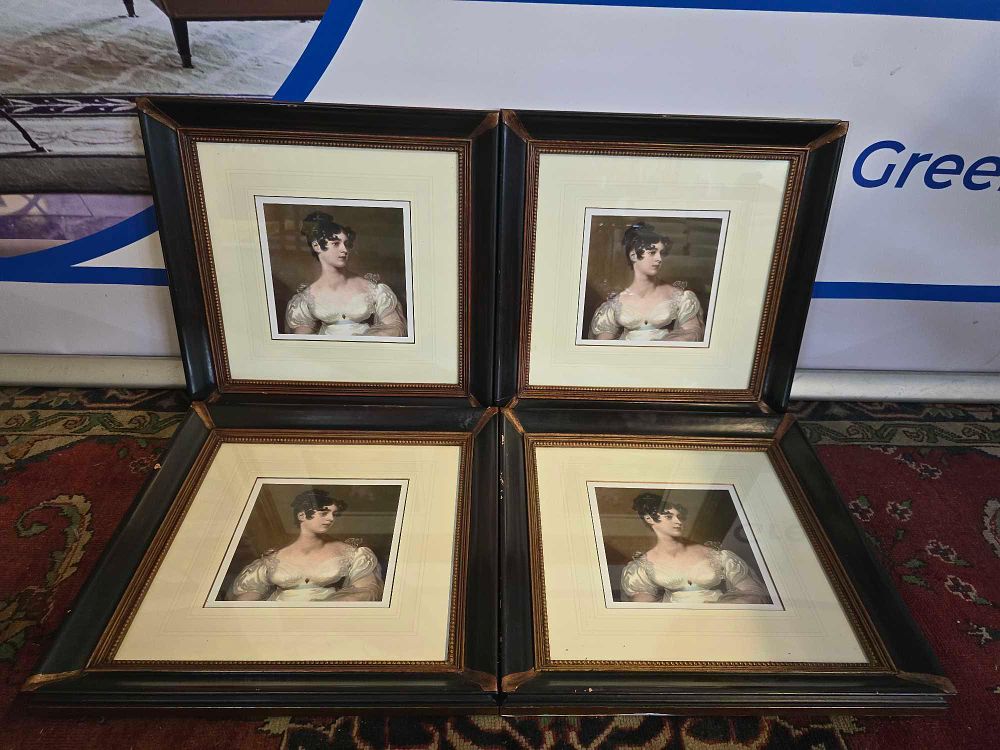 Lot 284: * This set of four framed and glazed prints features reproductions of """"Countess Grosvenor"""" by