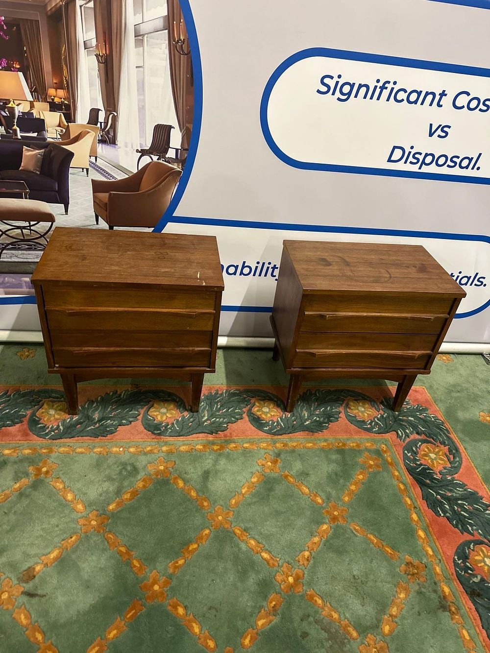 Lot 459: * Pair of Drexel "Parallel Collection" Bedside Cabinets by Barney Flagg