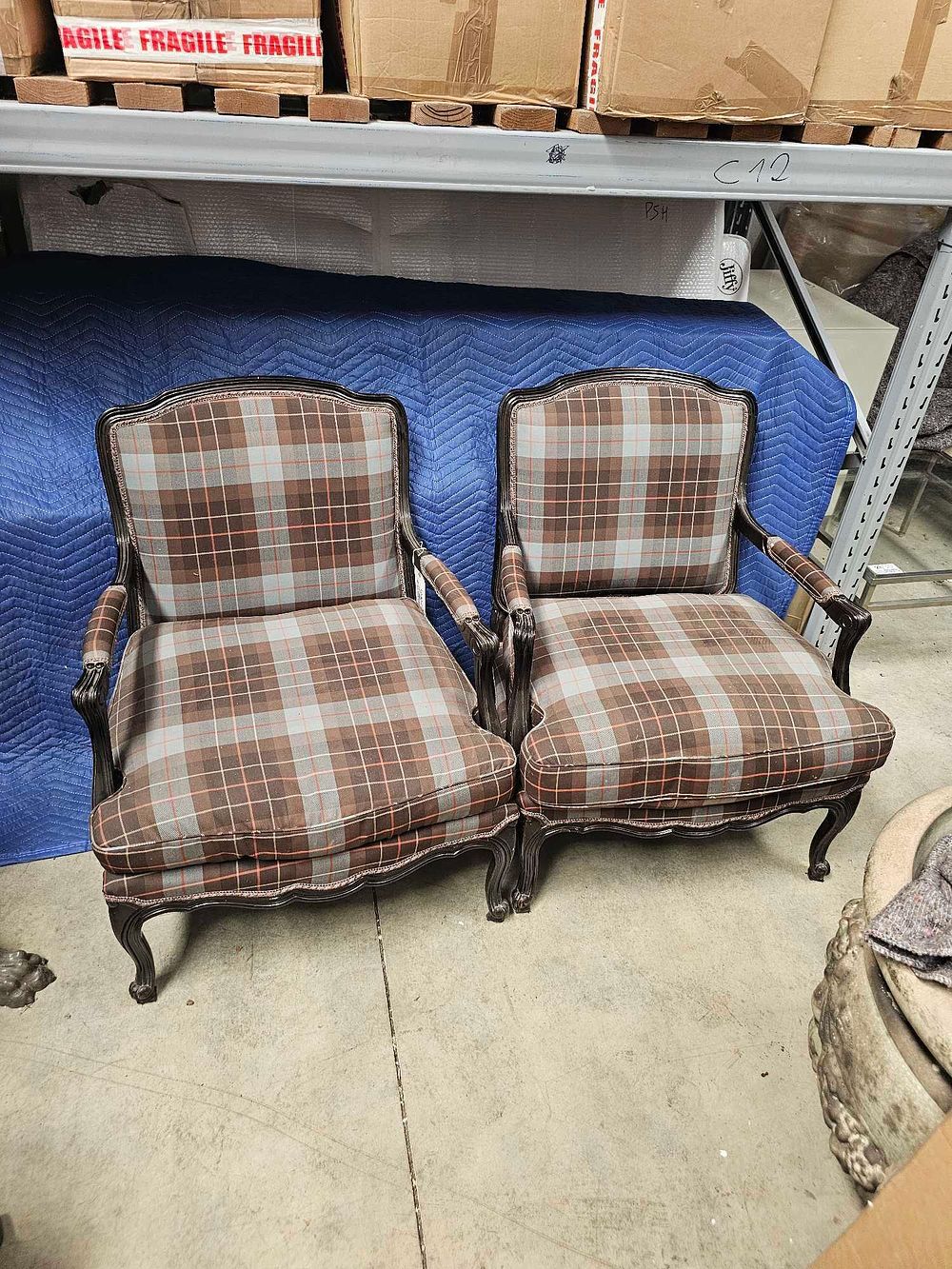 Lot 262: * A Pair Of Fauteuils In