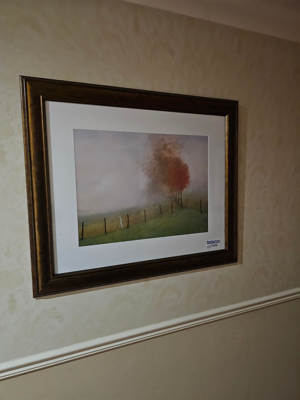 Lot 484: * Framed and glazed landscape print 94 x 80cm