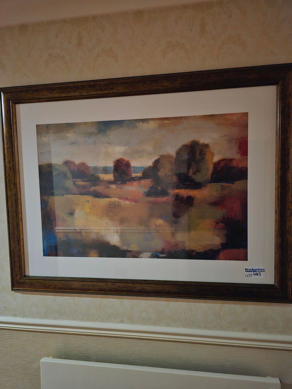 Lot 485: * Framed and glazed landscape print 125 x 93cm
