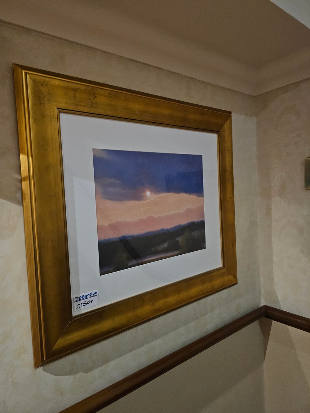 Lot 504: * Framed and glazed landscape print 92 x 82cm