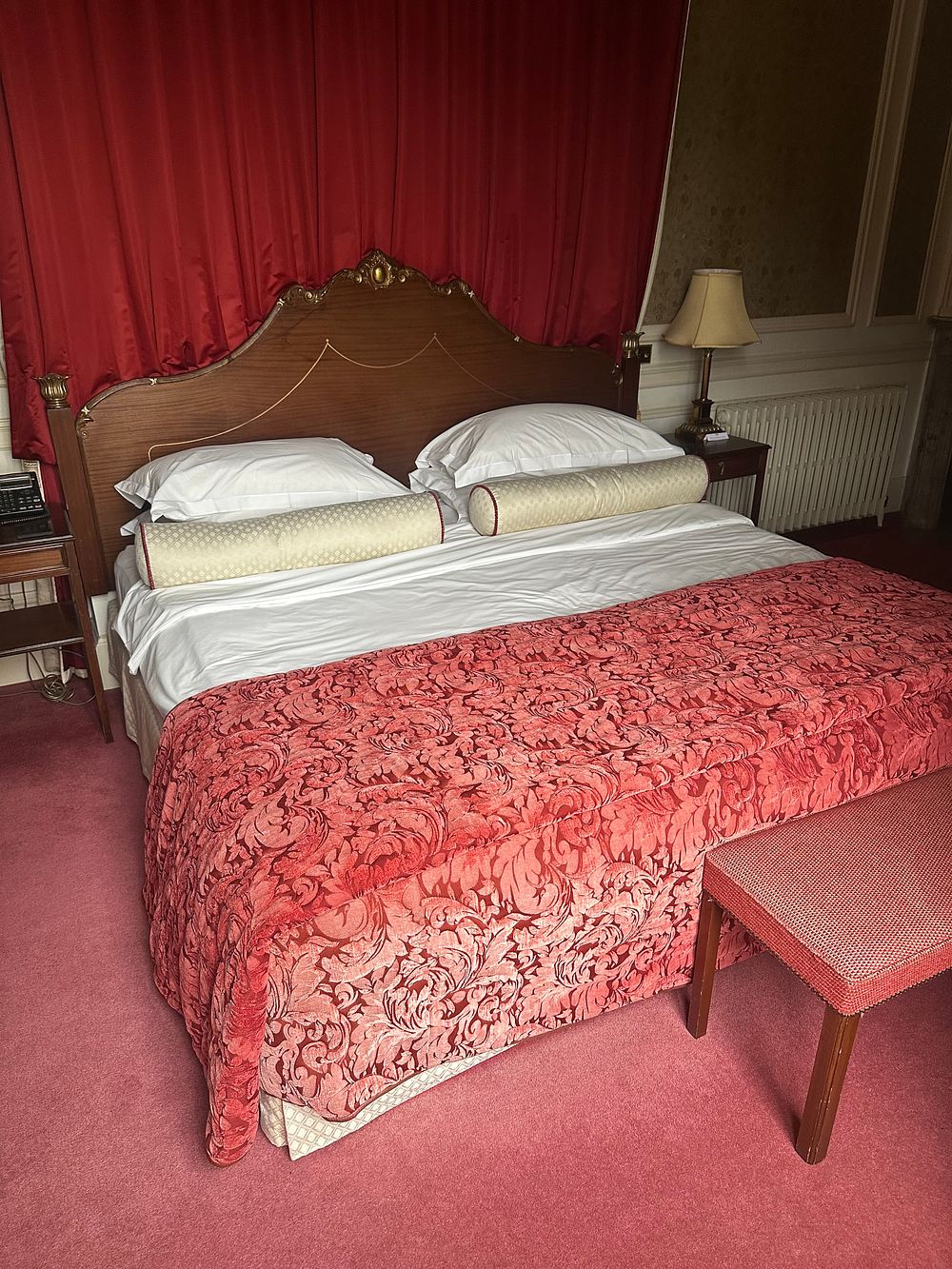 Lot 1009: * A Rococo Reial style double bed ensemble ispring Emperor mattress and dian set with a substantial