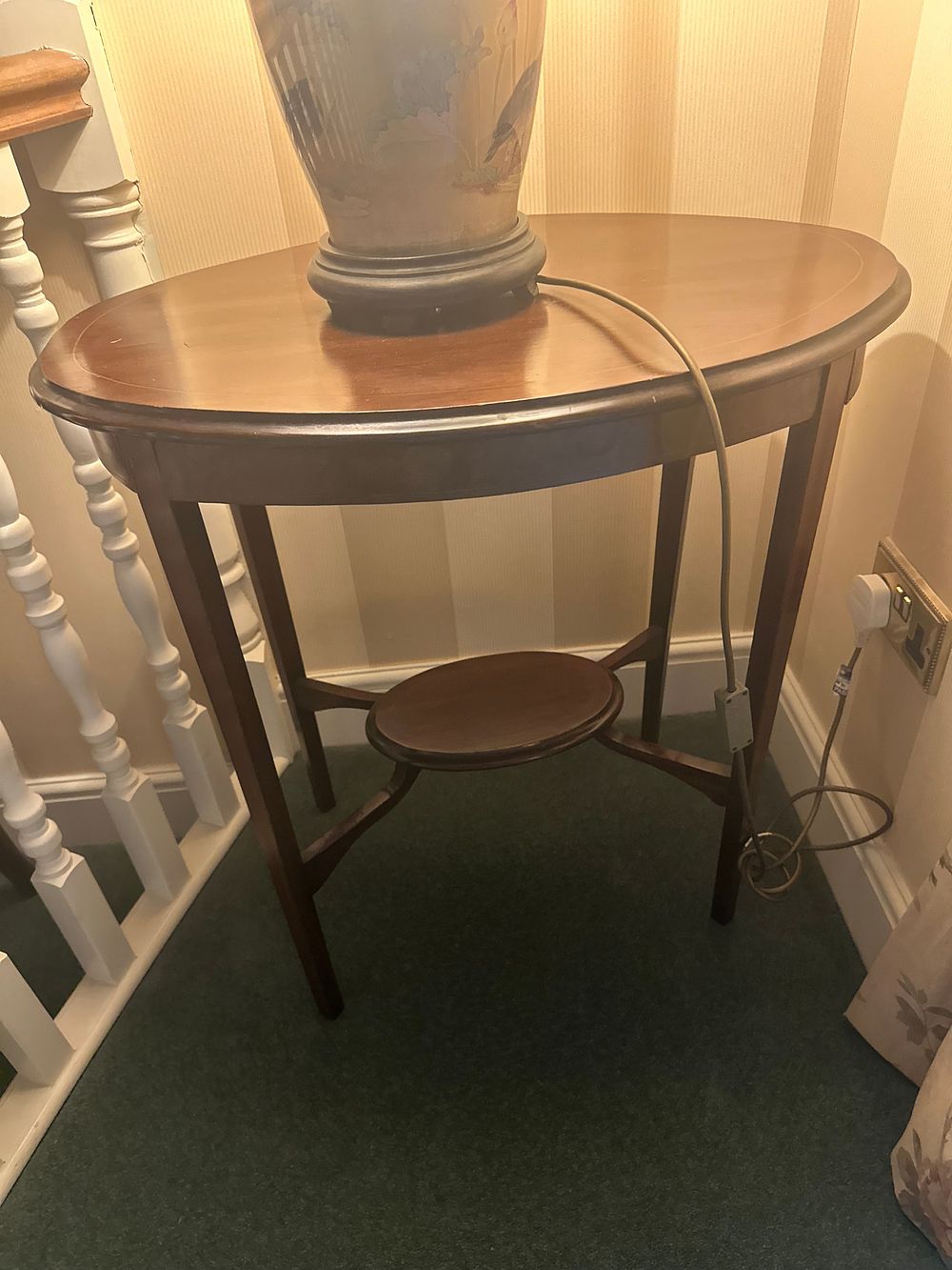 Lot 1584: * Group of Three Edwardian Style Mahogany Occasional Tables
