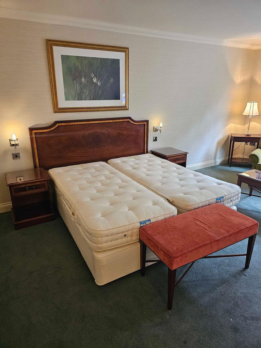 Lot 3038: * Room 510 Contents of hotel bedroom freestanding furniture as photographed briefly comprising