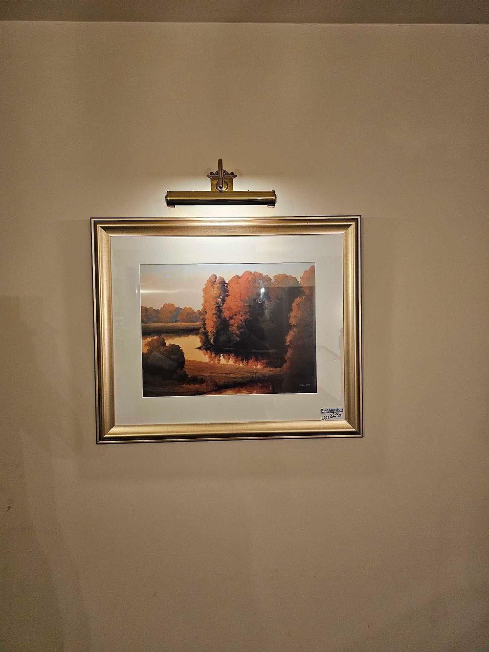 Lot 3290: * Landscape print glazed and framed 91 x 76cm