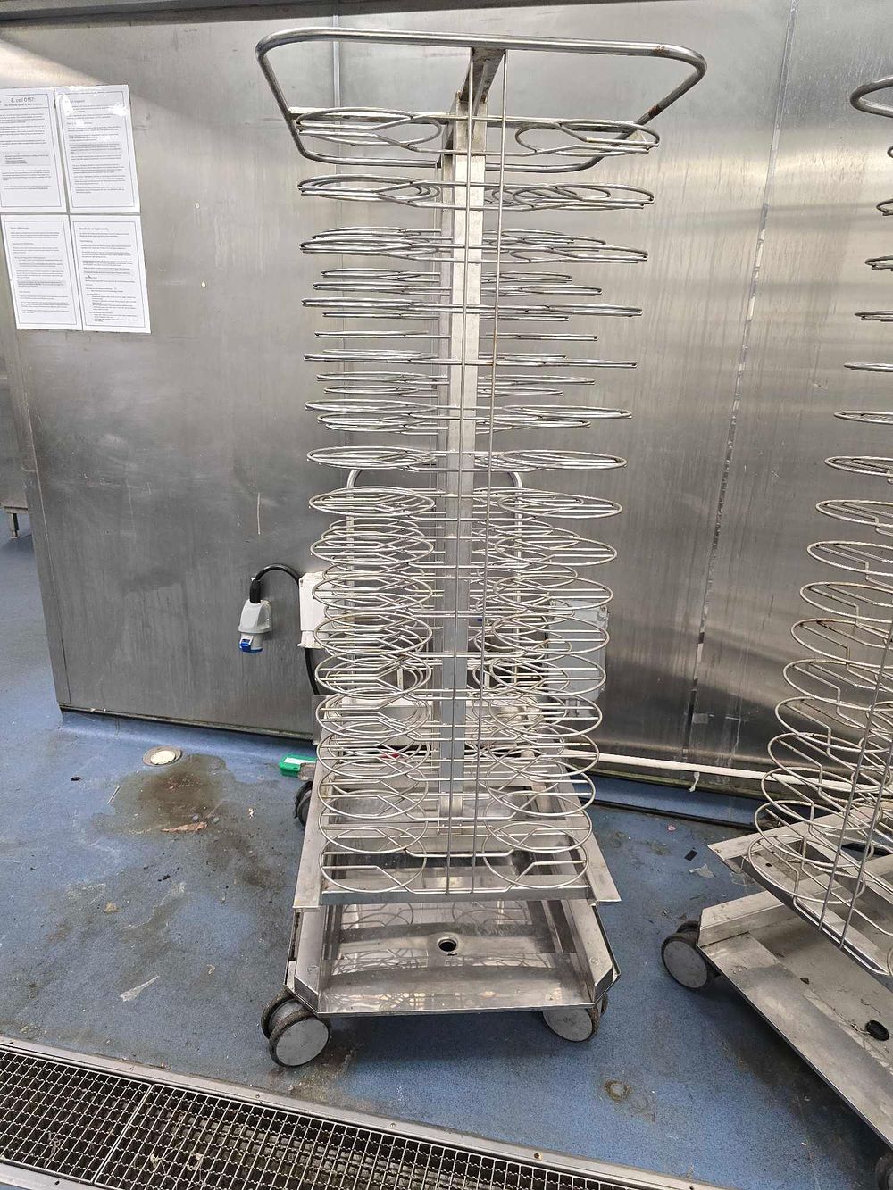 Lot 5063a: * Rational mobile plate rack 57 x 74 x 170cm (Flower House)