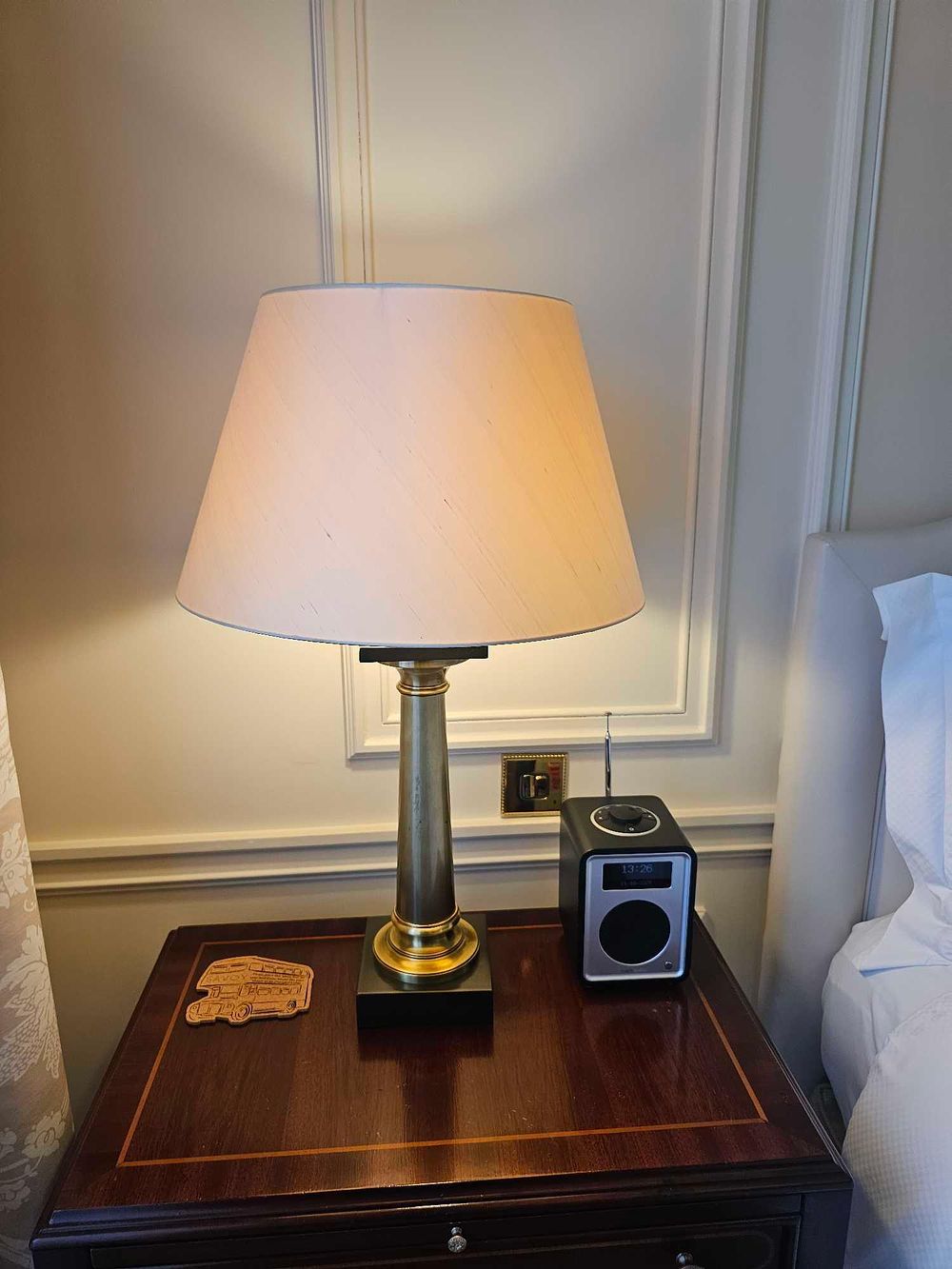 Lot 176: * A Pair of Chelsom Elite Lamps in Antique Brass and Gunbarrel Bronze, 78cm Tall