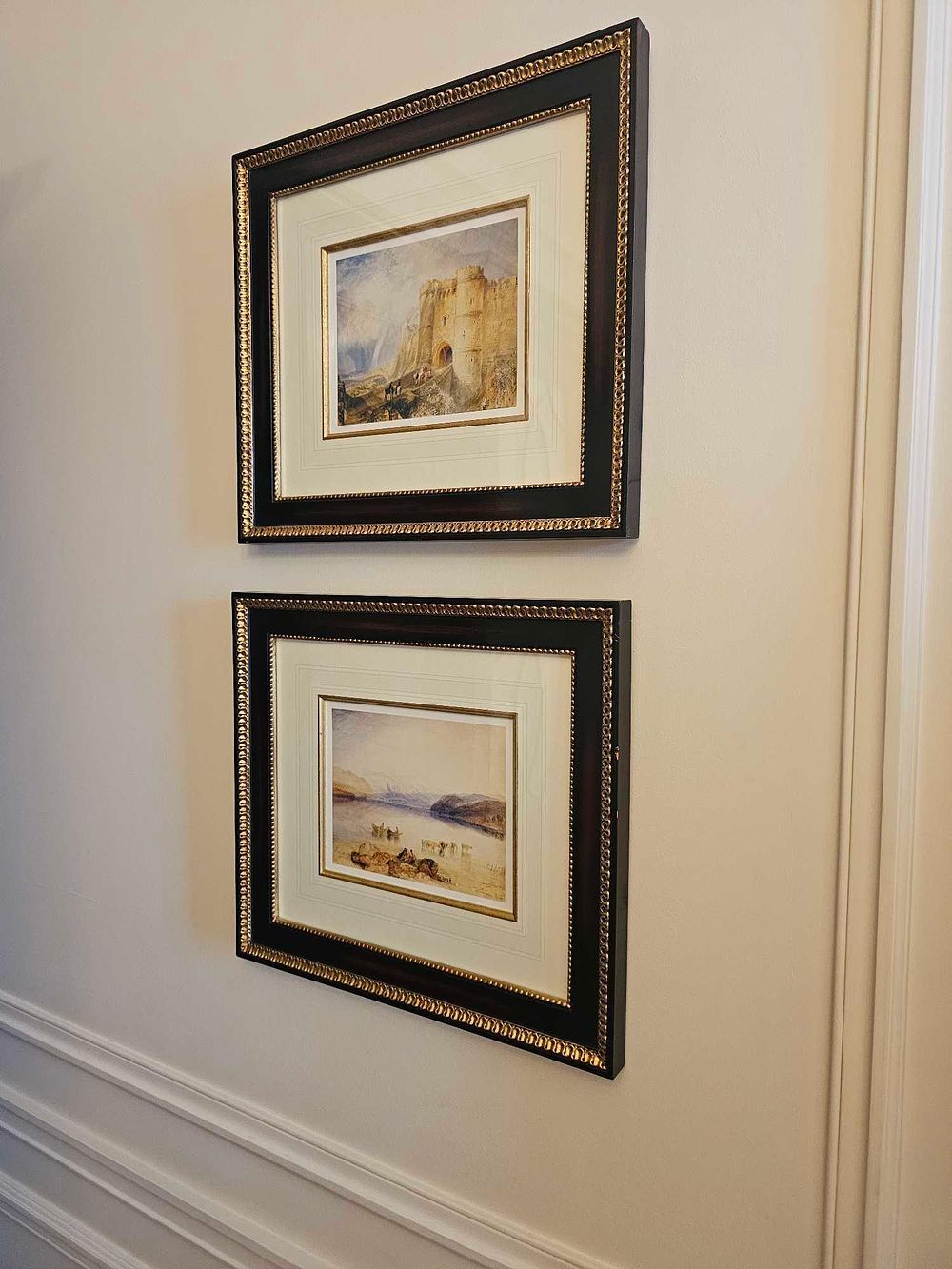 Lot 326: * 2 x Framed Turner Prints – Ullswater & Carisbrooke Castle