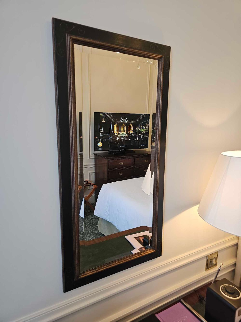 Lot 551a: * Neoclassical style Wall Mirror – Bevelled Plate with Decorated Frame and Trim