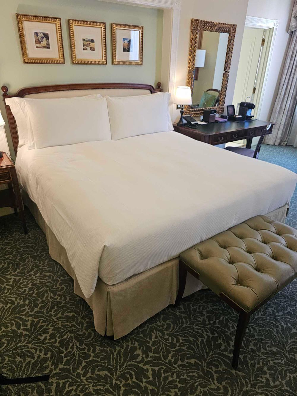 Lot 584: * Bed Set – Zip and Link Superking Sealy Hospitality Mattress, Headboard and Upholstered Divan Base