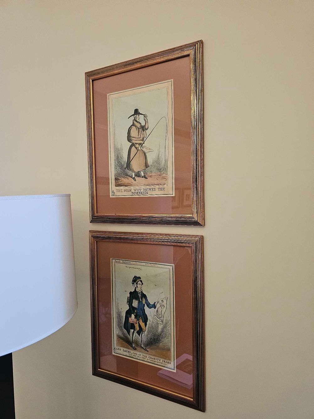 Lot 593: * Two Framed Satirical Prints – After William Heath