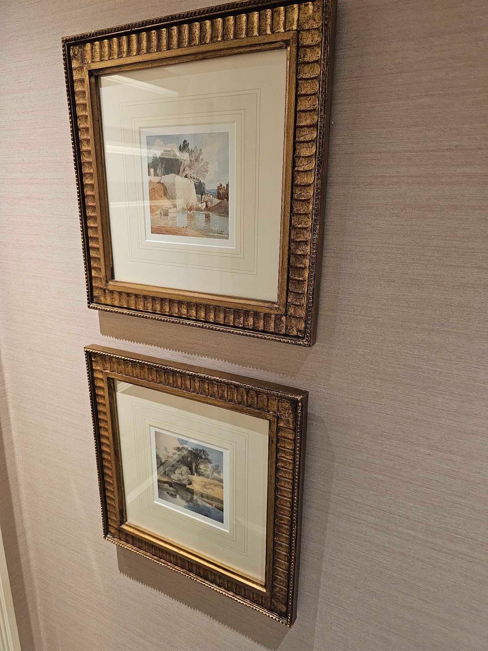Lot 776: * 2 x Framed Prints – John Sell Cotman, "On the River Greta" and "Greta Bridge"