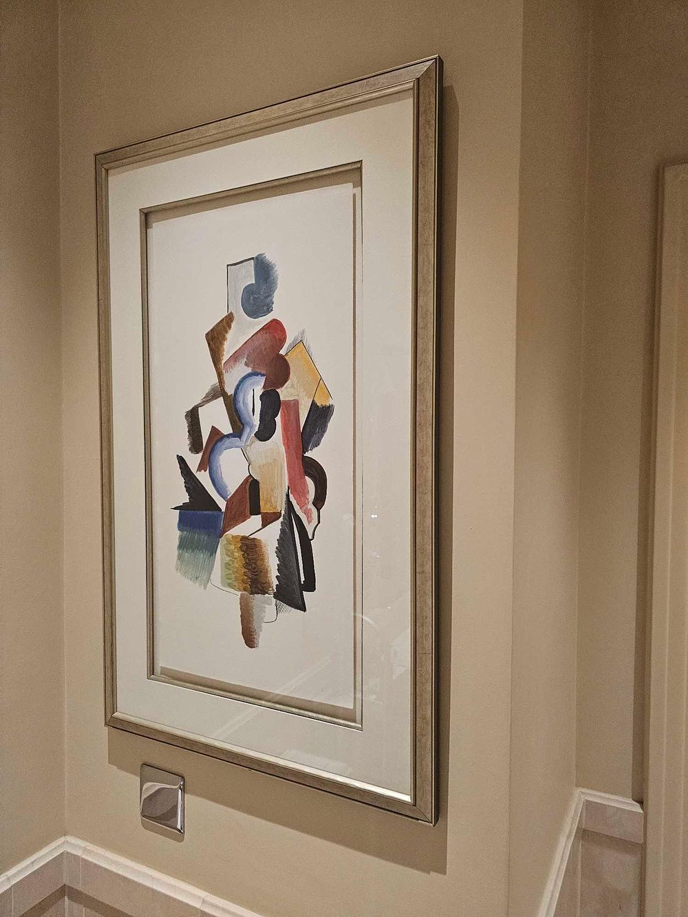 Lot 891: * A Framed abstract print after Alexander Archipenko, approx